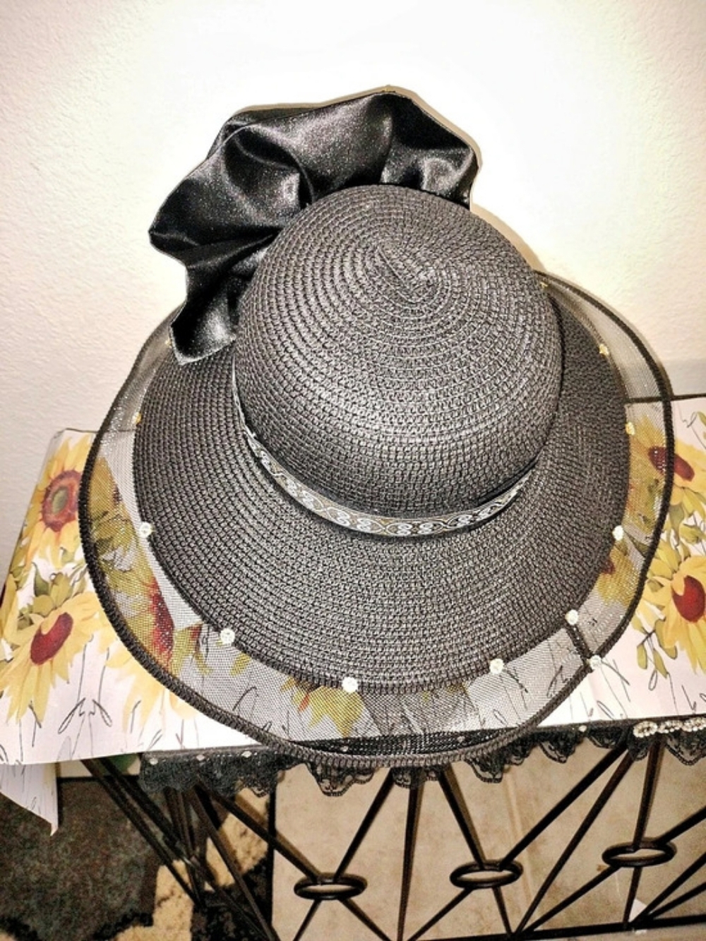 Black Decorative Hat